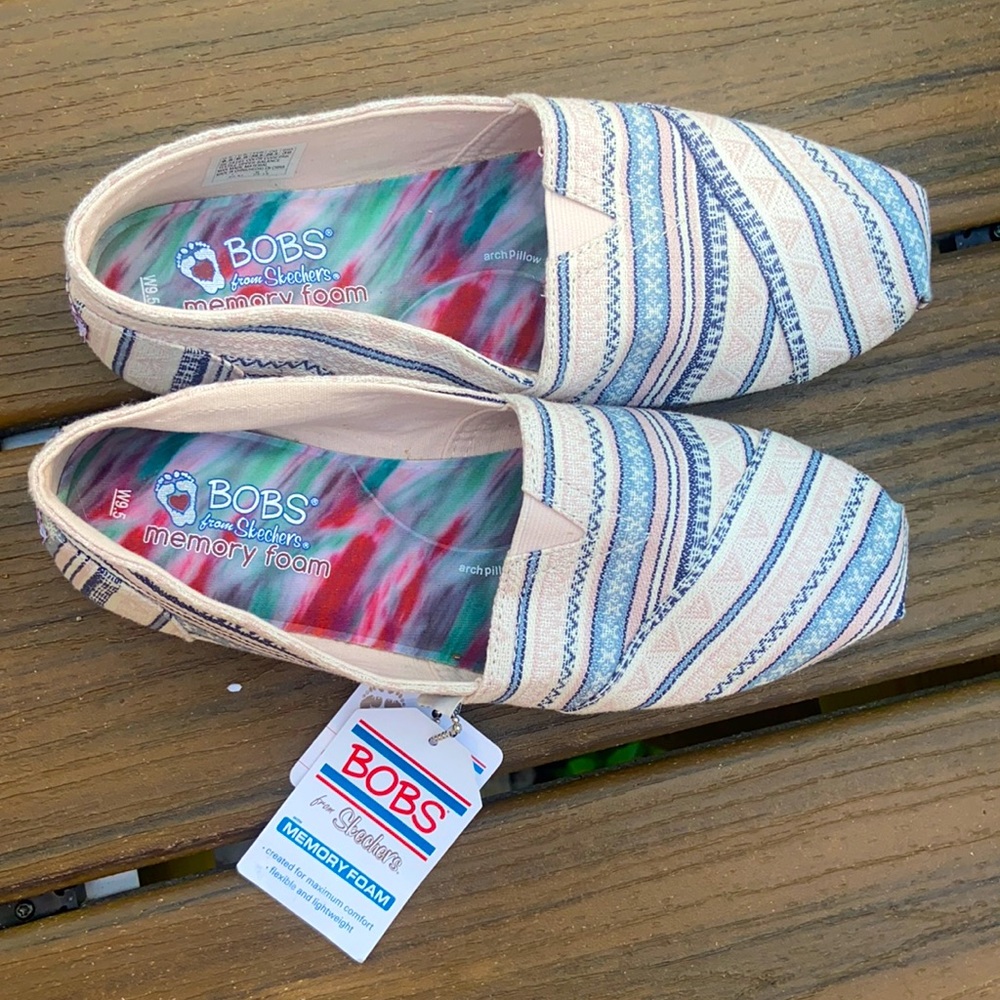 Bobs sketcher memory foam slip on shoes -brand new